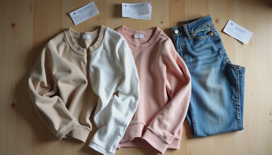 Petite style done right - clothes that respect your height and proportions Clean flat lay of petite-friendly neutral clothing with clear vertical lines and good proportions for short women