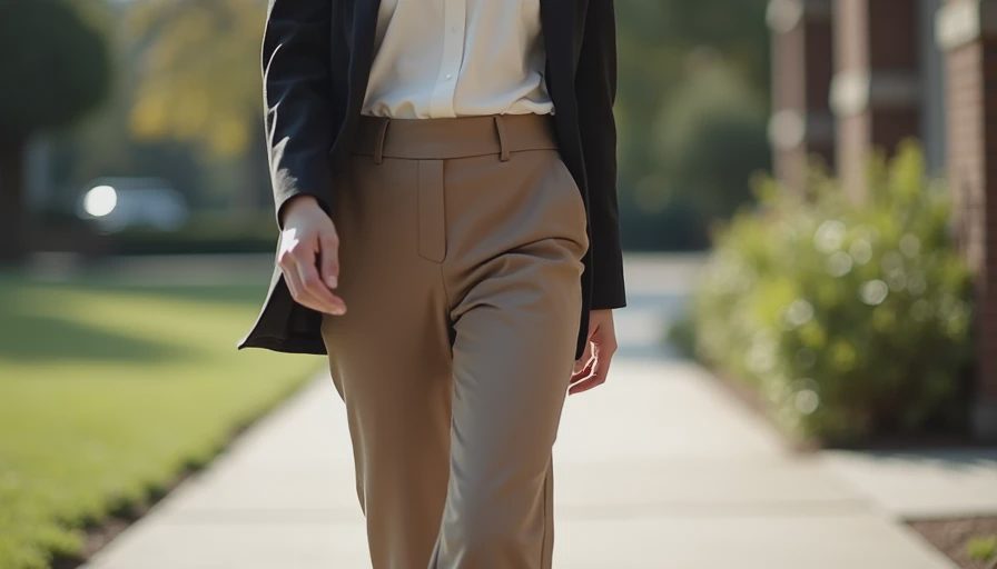 How to style wide-leg pants successfully Stylish wide-leg pants outfit on a petite frame that creates balance and elegance
