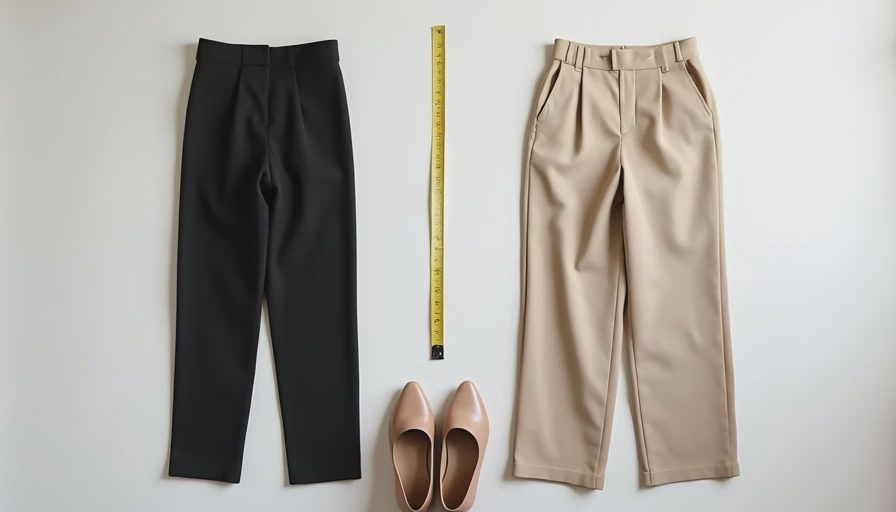 Right pant hem lengths that make short women look taller Correct pant lengths for petite women with clean ankle hem and flattering proportions