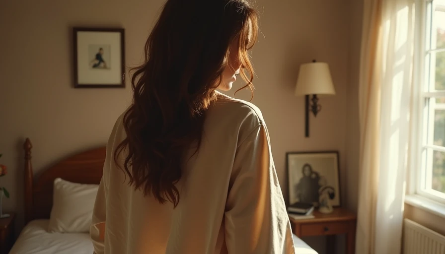 Example of trendy jacket that shrinks petite frame with poor proportions