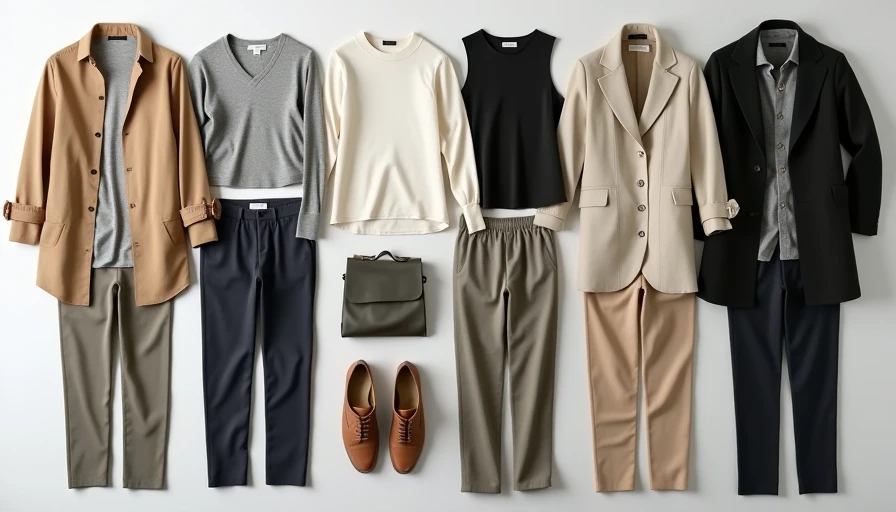 Mix and match examples from my petite capsule wardrobe