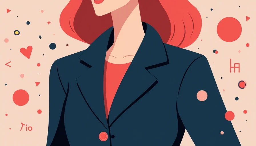 Illustration for petite blazer