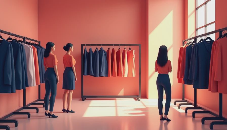 Illustration for petite friendly clothing brands